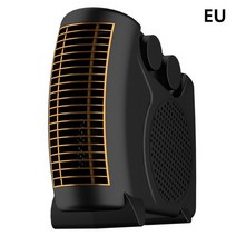 가정용 전기온풍기 팬히터 600W 전기 팬 히터 난방 스토브 라디에이터 겨울 송풍기 홈 에너지 절약 조용한 욕실, CHINA, [02] EU black