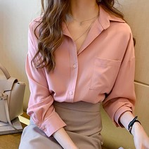 여자 블라우스코디 정장 겨울 빅사이즈 여자블라우스 _ 031898EA