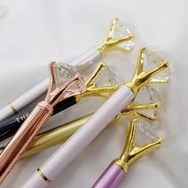 더이쁨 골드 소품 큐빅 다이아몬드 보석펜 특이한 예쁜 볼펜 특이한 큐빅 다이아 진주볼펜 예쁜 보석펜 골드 소품 문구 필기, 보석펜-골드 EP-0467