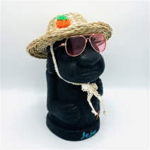 제주 피크닉 돌하르방 동백 감귤 2종 19cm 하루방 감성소품 인테리어 장식인형, 제주 감귤 피크닉 돌하르방