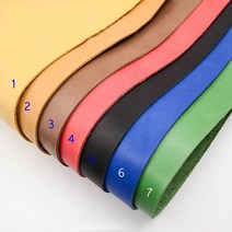 패브릭 가죽 인조 소파 소가죽 조각용 두꺼운 천연 가죽 두께 약 2mm 7 가지 색상, 01 20x10 cm_03 color No.3