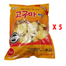 굿프랜즈 고구마튀김1kgx5개묶음, 5개, 5kg