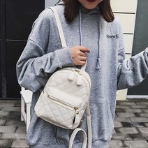 데일리 여성 귀엽고 깜찍한 캐주얼 미니 퀼팅 백팩 가방