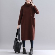 세븐스타 OP0593 여자 겨울 코튼 벨벳 골덴 융기모 미디 롱 긴팔 맨투맨 후드 티셔츠 캐주얼 이지웨어 데일리룩