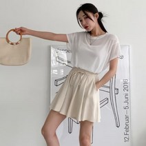 [바보사랑] 여성 여름 토비어 밴딩 플레어 미니 스커트