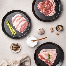 지리산 흑돼지 대패 모음 후지 등심 오겹살 목살 200g x 2 구이 캠핑 구이 바베큐 숯불, 전지대패 200g + 오겹대패 200g
