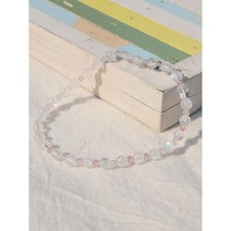 원석팔찌 여성팔찌 로멘틱 화이트문스톤