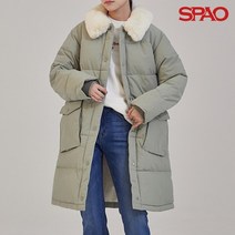 [SPAO] 여성 카라퍼 롱파카