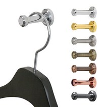 옷걸이 벽걸이행거 다용도 고정 후크 벽행거 미니, (로즈골드)