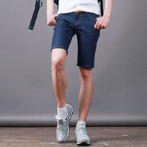 스댕클럽 남성용 데님 5부 스판 청반바지 AD4138