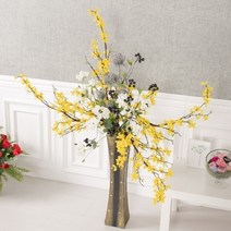 기타 바보사랑[플라워트리]개나리목화대형화병Aset 135cm_R(DIY) 조화 꽃 장식[무료배송], 개나리목화화병