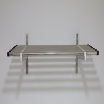 아텍스 시스템 다용도 벽선반 올스테인레스 국내제작, 33cm, 1단, 80cm