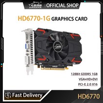 JINGSHA HD6770 그래픽 카드 PCI-E2.0 X16 4GB GDDR5 128Bit VGA DVI-I AMD Radeon HD 6770 4G 128Bit 용 H, 한개옵션0
