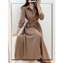 새로운 디자인 일본 스타일 여성 시크 한국 베이직 캐주얼 로브 솔리드 코튼 블렌드 빈티지 롱 맥시 셔츠 드레스 벨트 vestidos