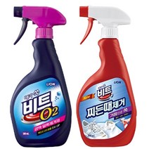 옷얼룩제거 와이셔츠목때 김치얼룩제거 얼룩제거제, 비트 O2 얼룩제거 스프레이500ML