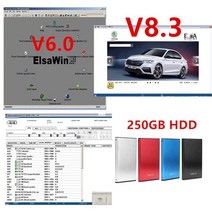 ELSAWIN 6.0 E T/ K 8 .3 A-udi V-W 자동 수리 소프트웨어 차량 전자 부품 카탈로그 250gb hdd, 01 v6.0