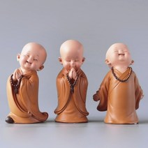 귀여운 동자승 불교 인테리어 장식품, L