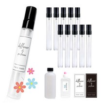 향수 만들기 키트 원형스프레이 10ml x10개 나만의 수제향수 재료, 원형향수10mlx10개 세트, 바닐라