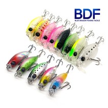 청룡조구 UV쪼꼬미 미노우 3g 싱킹액션 송어미노우 볼락 루어 UV컬러 하드베이트, 03.펄핑크