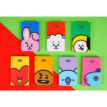 너나마켓 BT21 핸디형 다이어리 1+1 데일리 먼슬리 위클리 다용도 메모포함, 슈키+랜덤