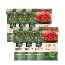달콤한 오징어채볶음 6개 감미료 말티톨시럽 해찬들 고추장 매콤달콤 반찬 신선식품 김치 조림류 미국산, 단일
