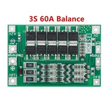 밸런스보드 코어근육 발판 3S 4s 5s 리튬 이온 리튬 배터리 18650 충전기 BMS 25A 30A 40A 60A 100A 드릴, 03 3S 60A