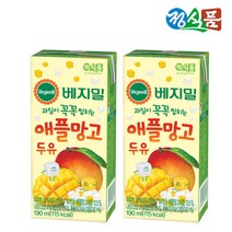 베지밀 과일이꼭꼭 애플망고두유 190MLX32팩, 190ml