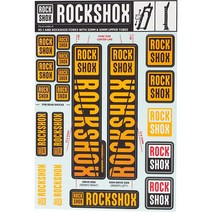 RockShox 데칼 키트 30/32mm 오렌지 색상 매칭 키트, 기본