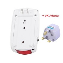 Topvico-무선 전원 끄기/켜기 감지기 AC 220V 정전 단락 경보 테스트 센서 가정용 변전소 경보, 03 With UK Adapter