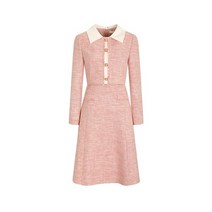 JJ지고트 배색 카라 트위드 원피스 GM3A0OP18