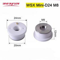 레이저 각인기 조각기 마킹기 특수 레이저 세라믹 바디 노즐 홀더 D32/2 Preite-KTX Rytools-3D WSX-미니, 09 WSX Mini_01 1PCS