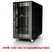 서버랙 서버렉 1200 24U 전후면 육각타공문
