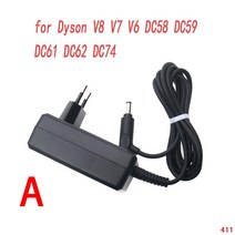EU 플러그 전원 충전기 어댑터 다이슨호환 DC30 DC31 DC34 DC35 DC44 DC45 DC56 DC57 V8 V7 V6 V10 SV12 진공 청소기 부품, [01] V8 V7 V6 DC58 DC59