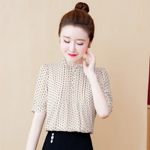 플라워프릴블라우스 여름옷 스타일리쉬 퀄리티 반소매 여성의류 상의 배가리기 반팔셔츠 2183947726