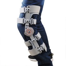 아오스 의료용 각도조절 무릎보조기/전방십자인대용/304G, 각도조절무릎보조기(좌/XL)