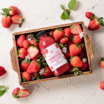 핑크테이블 베리베리딸기청 국내산 과일청 딸기라떼 580g, 베리베리딸기청(580g) 6팩 (900원 할인)