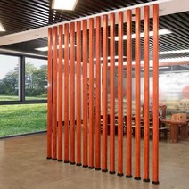 알루미늄 철제 간살 파티션 가리막 공간분리 튜브 칸막이, 탄소강 각종 나뭇결-색상기재