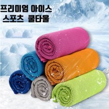 아이스 건식 쿨타올 스포츠 쿨링 등산 땀수건 쿨수건, 그린