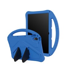 레노버 탭 P11 손잡이 에바폼 충격흡수 거치대 케이스 TB-J606F 606L, 블루