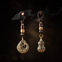 LUMANOKI 길상여의 행운 재물복 키링세트, 1세트, 혼합색상