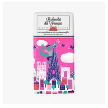 French chocolate 프렌치초콜릿 르 쇼콜라 데 프랑세 크리스피 밀크 위드 라이스 앤 퍼프 퀴노아 80g, 1개