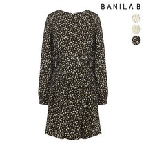 [바닐라비] 여성 미니 플라워 퍼프 플리츠 원피스