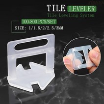 100-800Pcs 타일 레벨링 시스템 클립 키트 1-3MM 스페이서 건설 도구 배치 바닥 레벨러, [15] 2mm 100pcs, 15 2mm 100pcs