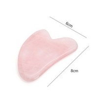 로즈 쿼츠 페이스 마 구아 샤 스크레이퍼 천연 옥 스톤 스킨 케어 바디 페이셜 넥 백 뷰티 헬스 아이 스파 리프팅 도구, Rose Quartz 1_CN