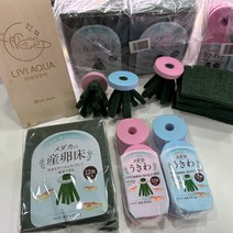 리비아쿠아 메다카 수세미 산란상 물에뜨는 무연마 12개 세트, 핑크
