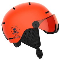 Salomon GROM VISOR 스키 헬멧 스노우보드 어린이 SL, Flame