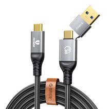 오리코 40Gbps 데이터 전송 8K USB 4.0 지원 썬더볼트 3 C타입 to C타입 A타입 고속충전 케이블 100W ACC40, 1m, 1개