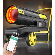 산업용 팬히터 농업용 열풍기 작업장 공장 온풍기, 100KW 신형 WIFI 리모컨