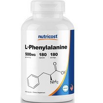 뉴트리코스트 L-페닐알라닌 500mg 캡슐 180캡슐 1서빙 500mg 180회분 L-Phenylalanine Capsules [180 CAPS]