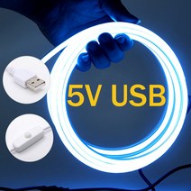 LED 네온플렉스 줄조명 USB 전원 DC 5V 유연한 네온 등 2835 120LED/m 리본 LED 스트립 빛 방수 사인 라이, 07 Pink_04 3m